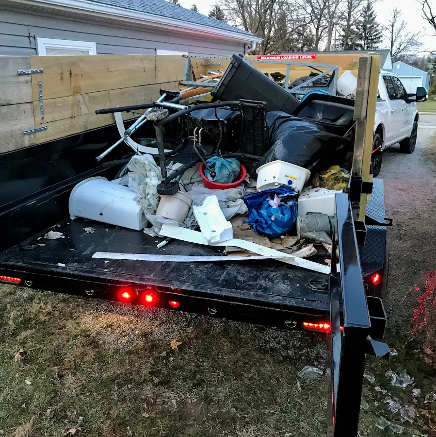 Roll-off dumpster delivered to a residential driveway in Bristol